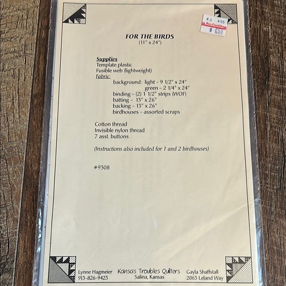 For the Birds Quilt Pattern - Picture 4 of 5